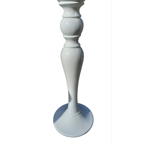 64 - A WHITE GLOSS PEDESTAL 36