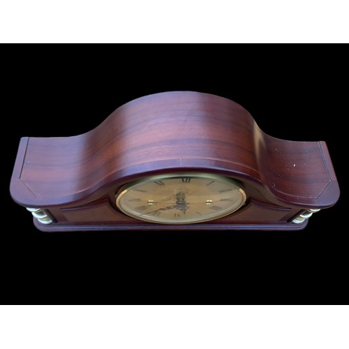 71 - A MAHOGANY CASED MANTLE CLOCK