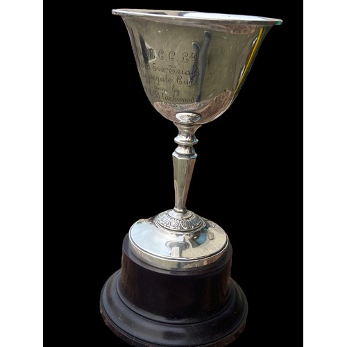 486 - BIRMINGHAM SILVER TROPHY ENGRAVED ON BASE retailed by sharman d neill ltd 22 donegal place 162.85grm