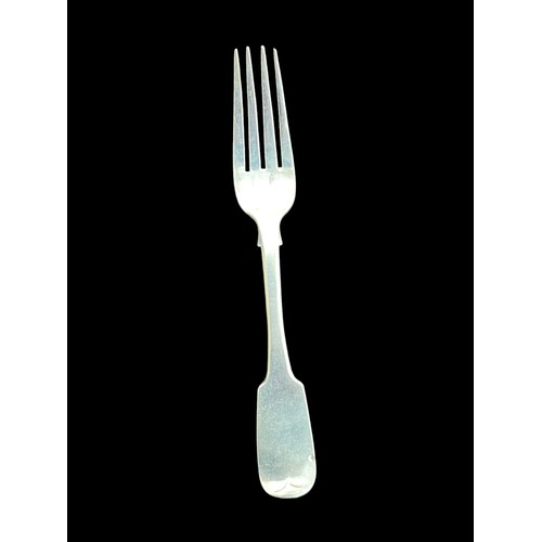 508 - A GEORGIAN IRISH SILVER FORK 84.14grm