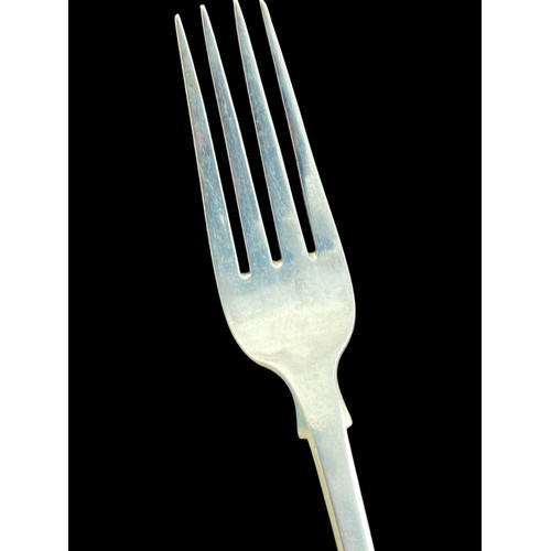 508 - A GEORGIAN IRISH SILVER FORK 84.14grm