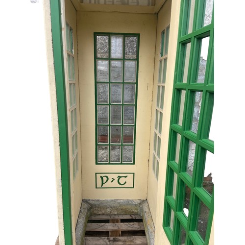 600 - AN ORIGINAL IRISH TELEPHONE BOX CIRCA 1940s THIS IS A RARE OPPORTUNITY TO ACQUIRE ONE OF THE MOST IC... 