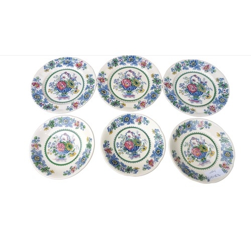 687 - 6 MASONS PLATES