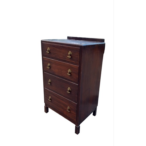 2 - MAHOGANY 4 DRAWER CHEST