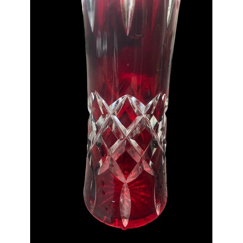 7 - A BOHEMIAN GLASS VASE