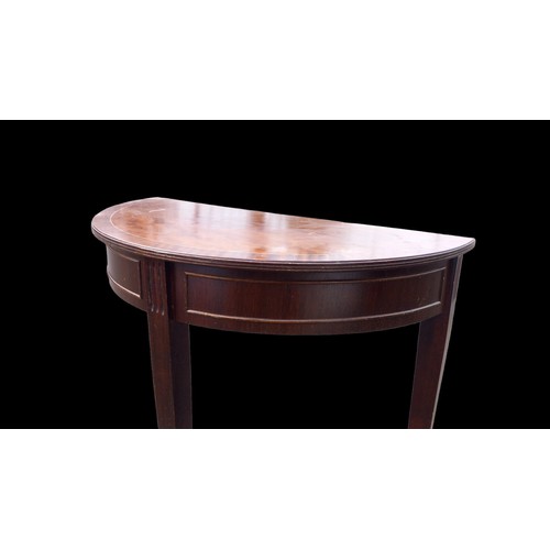 51 - INLAID HALF MOON TABLE