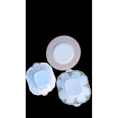 53 - 2 DECORATIVE ANYSLEY PLATES AND 1 OTHER