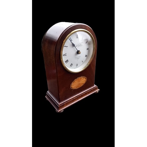 155 - A REPRODUCTION CLOCK & A VINTAGE TELEPHONE IN BLACK