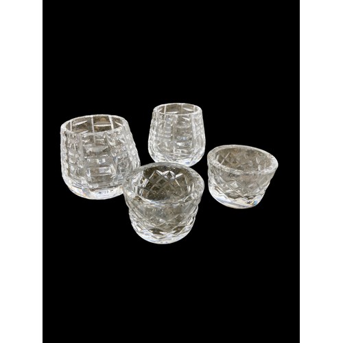 203 - 4 WATERFORD TEA LIGHT HOLDERS