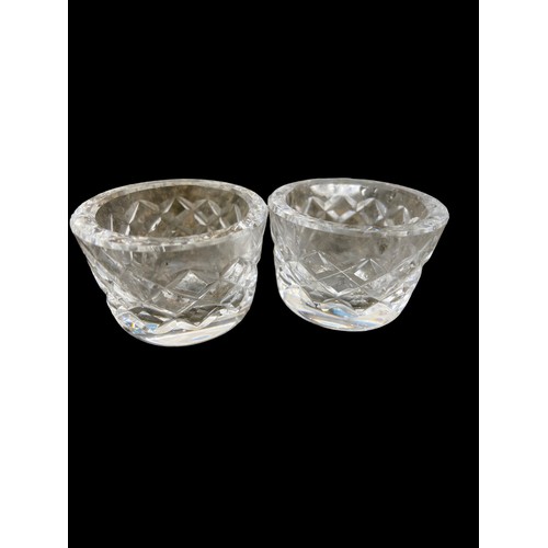 203 - 4 WATERFORD TEA LIGHT HOLDERS