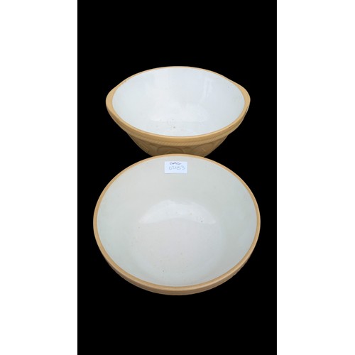 81 - 2 VINTAGE BAKING BOWLS