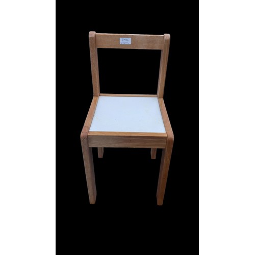 96 - A CHILDS SMALL WOODEN CHAIR