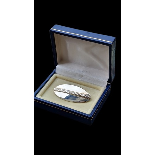 258 - A DANISH SILVER BROOCH BOXED