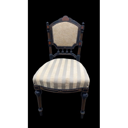 295 - EBONY SIDE CHAIR