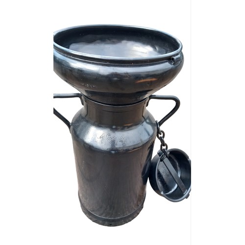 400 - MILK CHURN, LID AND FUNNEL