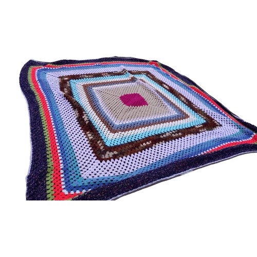 339 - VINTAGE HAND WOVEN THROW