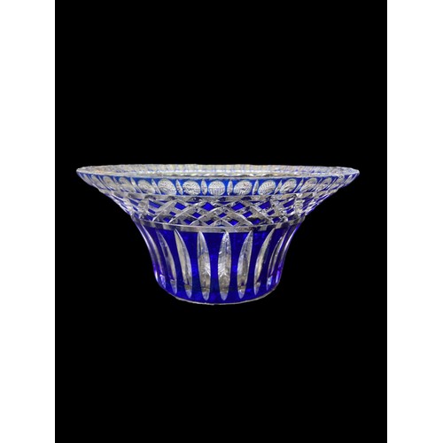 707 - STUNNING BLUE BOHEMIAN BOWL