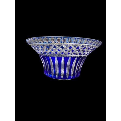 707 - STUNNING BLUE BOHEMIAN BOWL