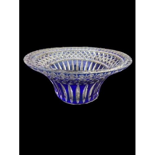 707 - STUNNING BLUE BOHEMIAN BOWL