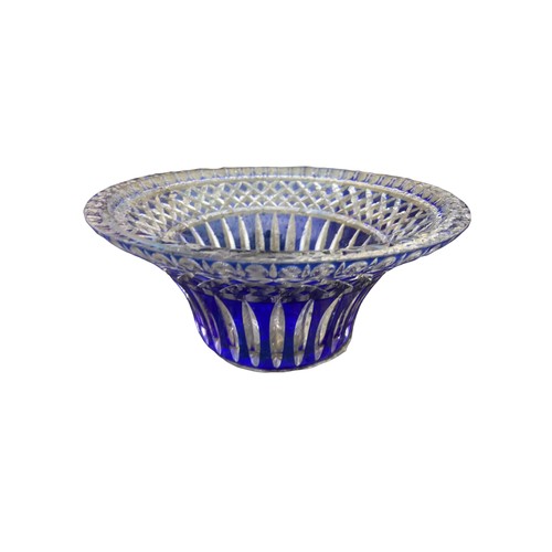 707 - STUNNING BLUE BOHEMIAN BOWL