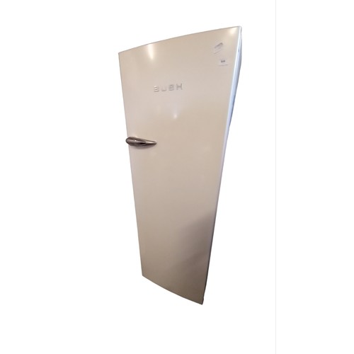 644 - A TALL BUSH CREAM COLOUR FRIDGE WITH ICE BOX APPROX 67.5