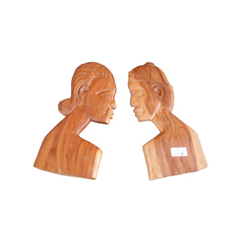 3 - A PAIR OF WALL HANGING CARVINGS 13