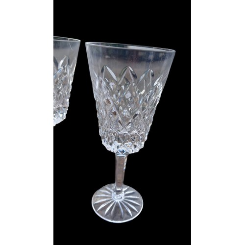 157 - 4 TYRONE CRYSTAL WINE GLASSES