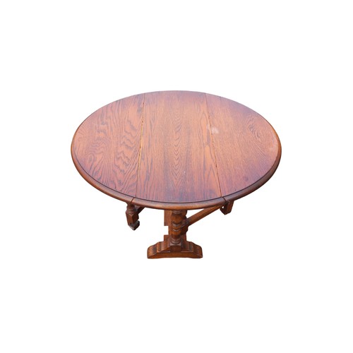 107 - SMALL MAHOGANY DROP LEAF TABLE