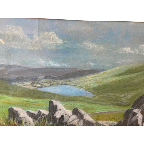58 - SIGNED PASTEL PAINTING OF SILENT VALLEY 17x21