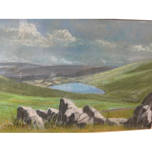 58 - SIGNED PASTEL PAINTING OF SILENT VALLEY 17x21