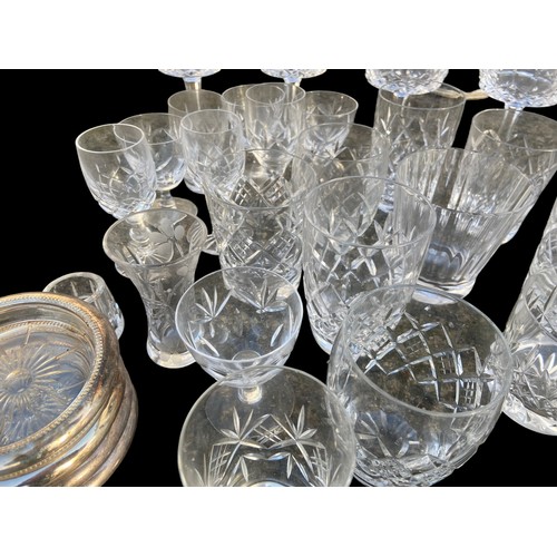 80 - A LARGE MIXED GOOD LOT OF TYRONE, WATERFORD & OTHER CRYSTAL