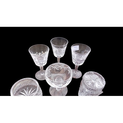 242 - 7 PIECES OF MIXED WATERFORD CRYSTAL