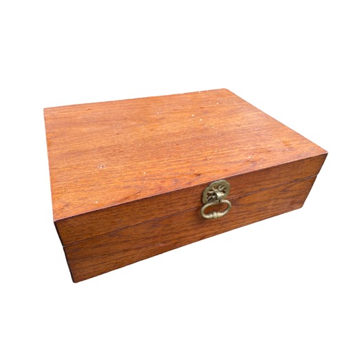 245 - QUALITY MAHOGANY BOX 13x10x4