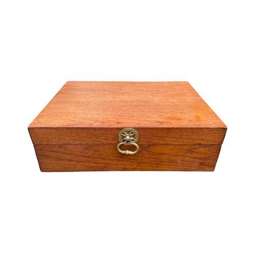 245 - QUALITY MAHOGANY BOX 13x10x4