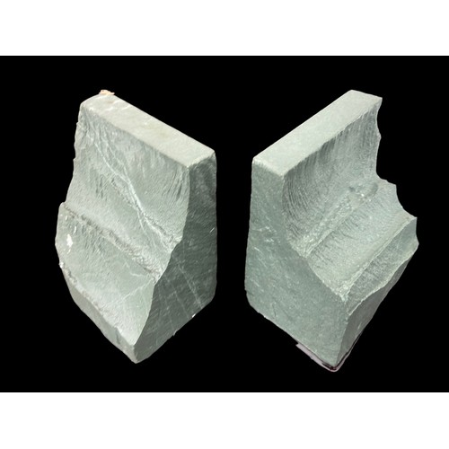 263 - PAIR OF NATURAL STONE BOOKENDS