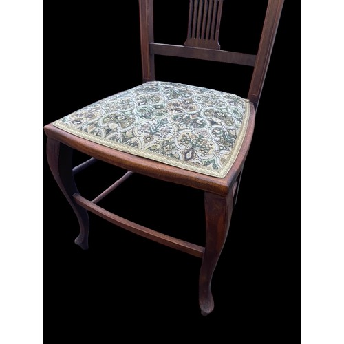 326 - INLAID ANTIQUE SIDE CHAIR