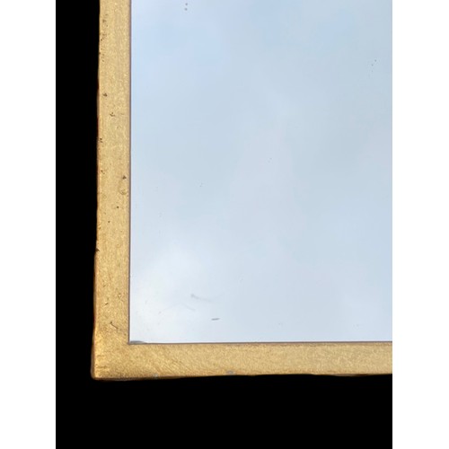 342 - A NEW GILT FRAMED DOMED TOP MIRROR 40.5X25