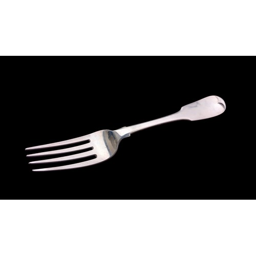 367 - IRISH SILVER FORK 73.77g