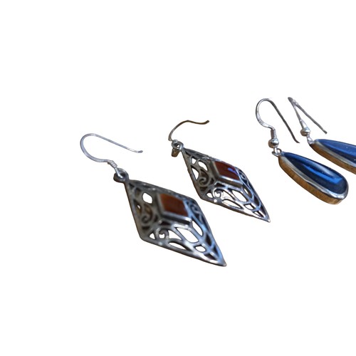 379 - 2 SETS OF SILVER EARRINGS BY ARGENTO