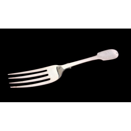 433 - VICTORIAN IRISH SILVER FORK 43.24g