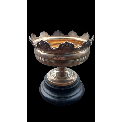 436 - BIRMINGHAM SILVER ORNATE EDGED CENTER PIECE 136.5g