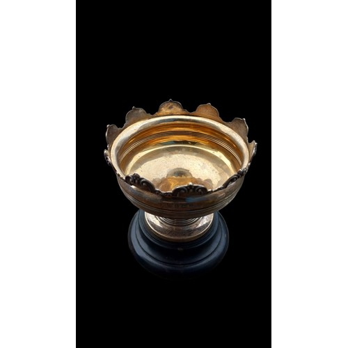 436 - BIRMINGHAM SILVER ORNATE EDGED CENTER PIECE 136.5g