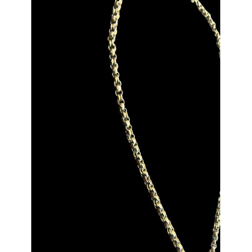 455 - A STUNNING ORNATE 9CT GOLD LOCKET ON A VERY GOLD FANCY LINK ANTIQUE 9CT GOLD CHAIN