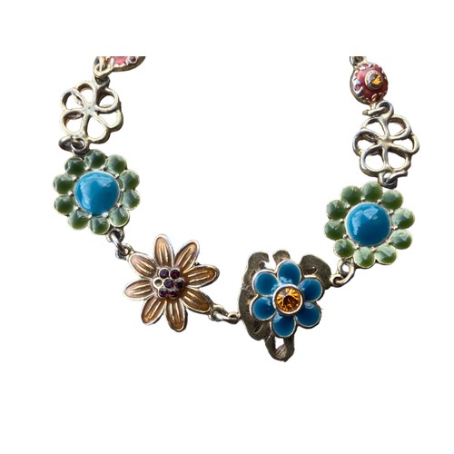 545 - A DANISH ENAMEL BRACELET