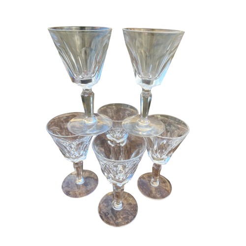 50 - A SET OF 6 LEAD CRYSTAL GLASS