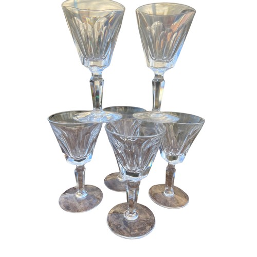 50 - A SET OF 6 LEAD CRYSTAL GLASS