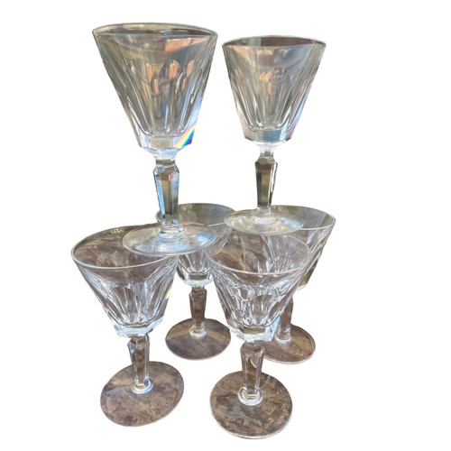 50 - A SET OF 6 LEAD CRYSTAL GLASS