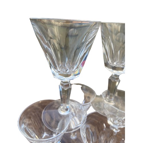 50 - A SET OF 6 LEAD CRYSTAL GLASS