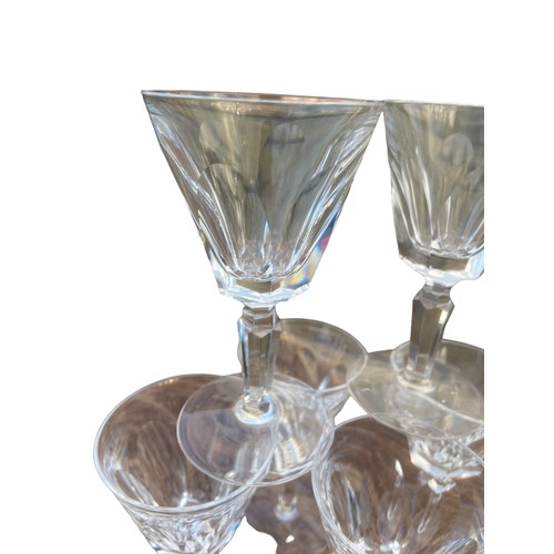 50 - A SET OF 6 LEAD CRYSTAL GLASS