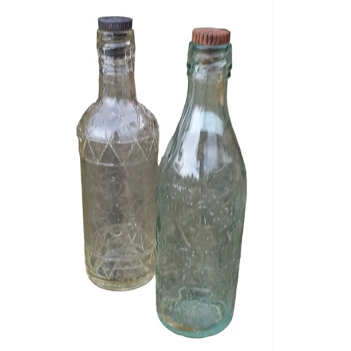 52 - A LOT OF 6 OLD GLASS BOTTLES